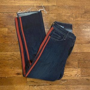 Mother insider crop step fray hem speed racer sz26